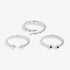 Joma Stacks Of Style Silver Gem Set Of 3 Rings