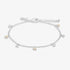 Joma Halo Pearl CZ & Pearl Charms Silver Bracelet