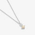 Joma Halo Pearl CZ & Pearl Pendant Silver Necklace