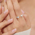 Joma Halo Pearl CZ & Pearl Silver Ring