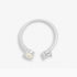 Joma Halo Pearl CZ & Pearl Silver Ring