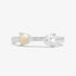 Joma Halo Pearl CZ & Pearl Silver Ring