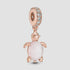 Pandora Rose Gold Plated Murano Glass Pink Sea Turtle Dangle Charm