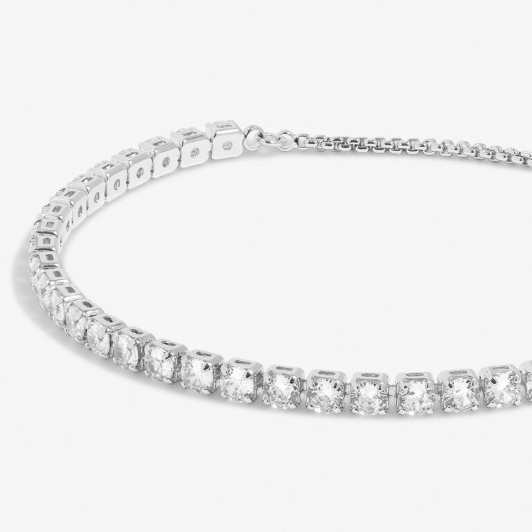 Joma CZ Tennis Silver Bracelet