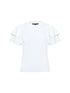 French Connection Aylaa Krista Mix Sleeve Top Linen White