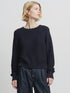 French Connection Lilly Mozart Crew Neck Jumper Utility Blue