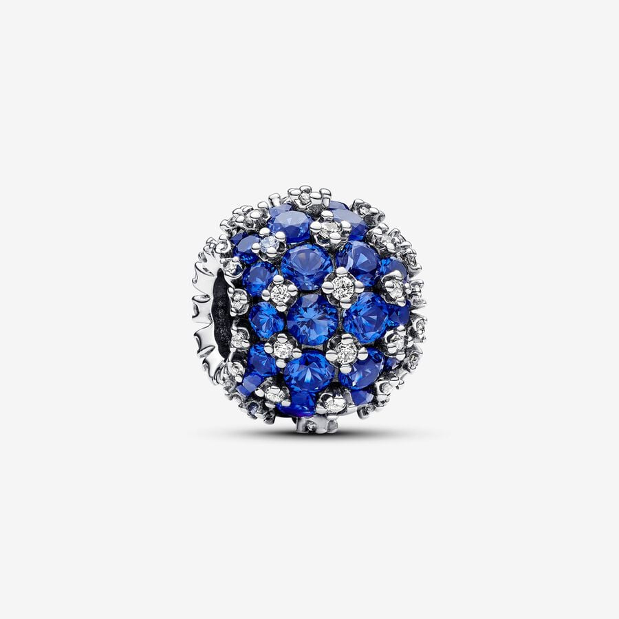 Pandora Sparkling Pavé Round Blue Charm