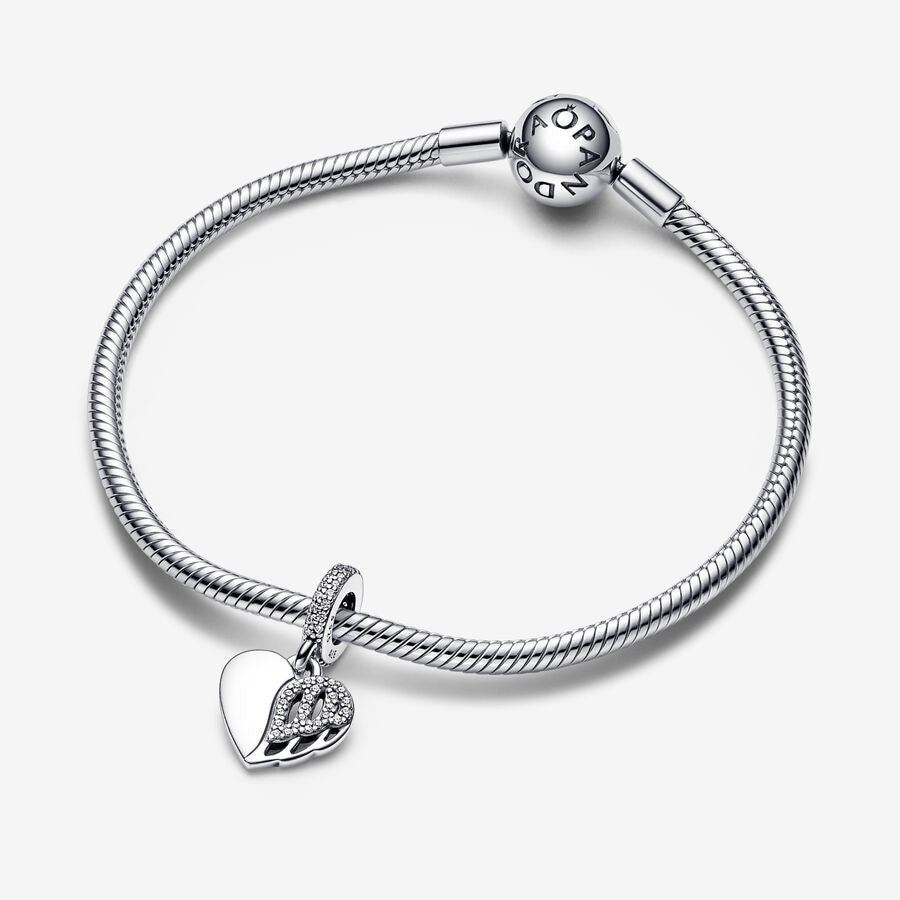 Pandora Heart & Angel Dangle Charm
