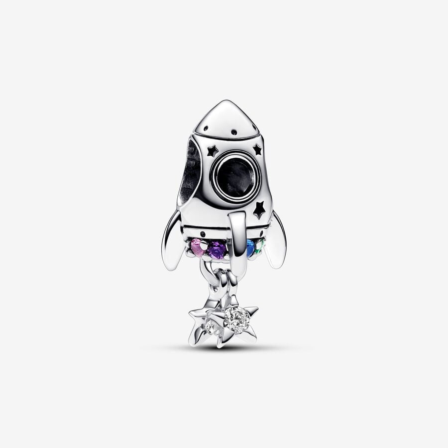 Pandora Space Love Rocket Charm