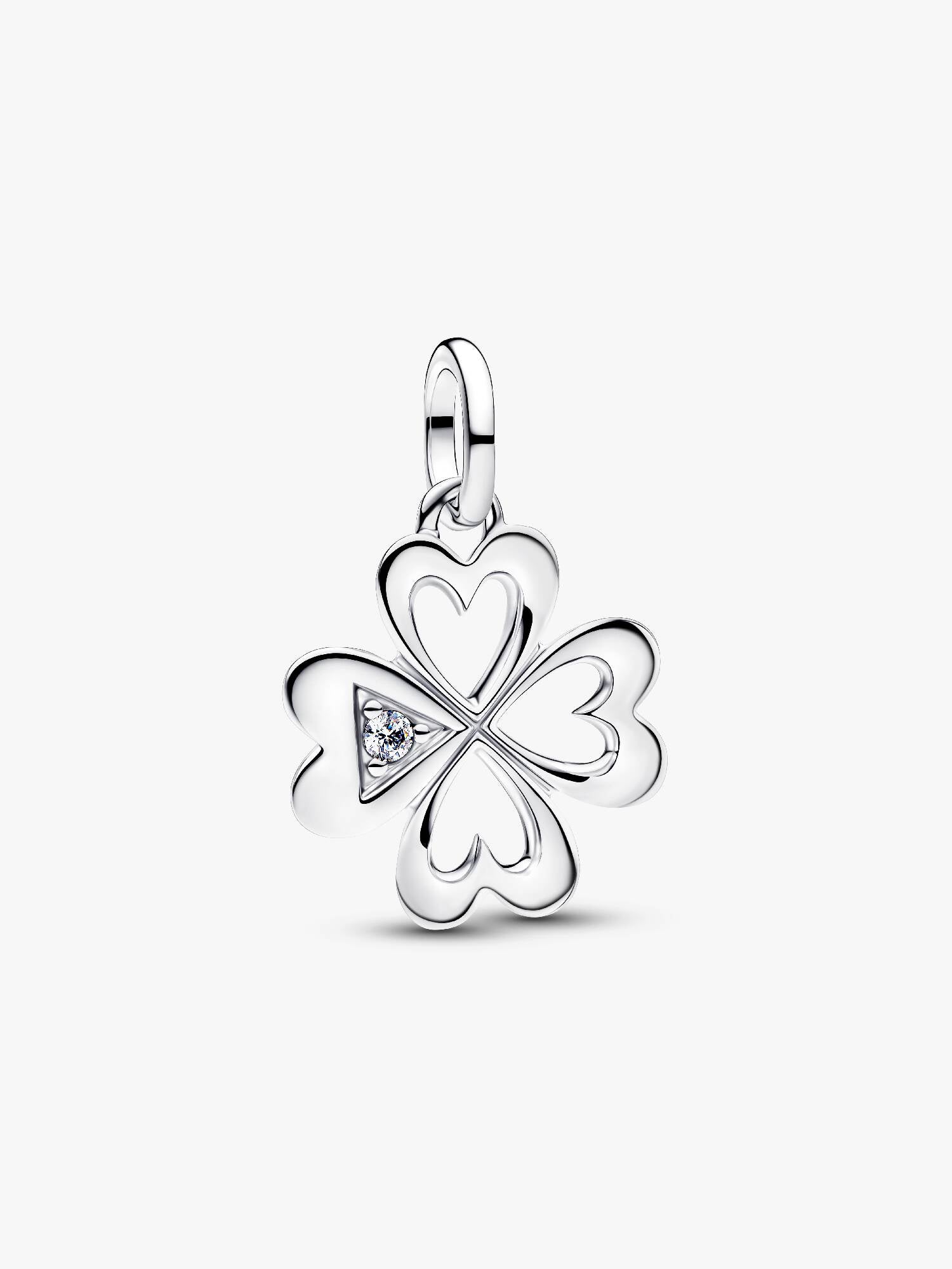 Pandora Heart Four-Leaf Clover Medallion Charm