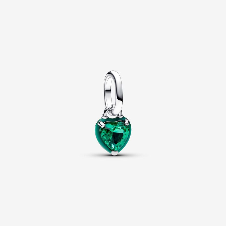 Pandora Me Green Heart Mini Dangle Charm