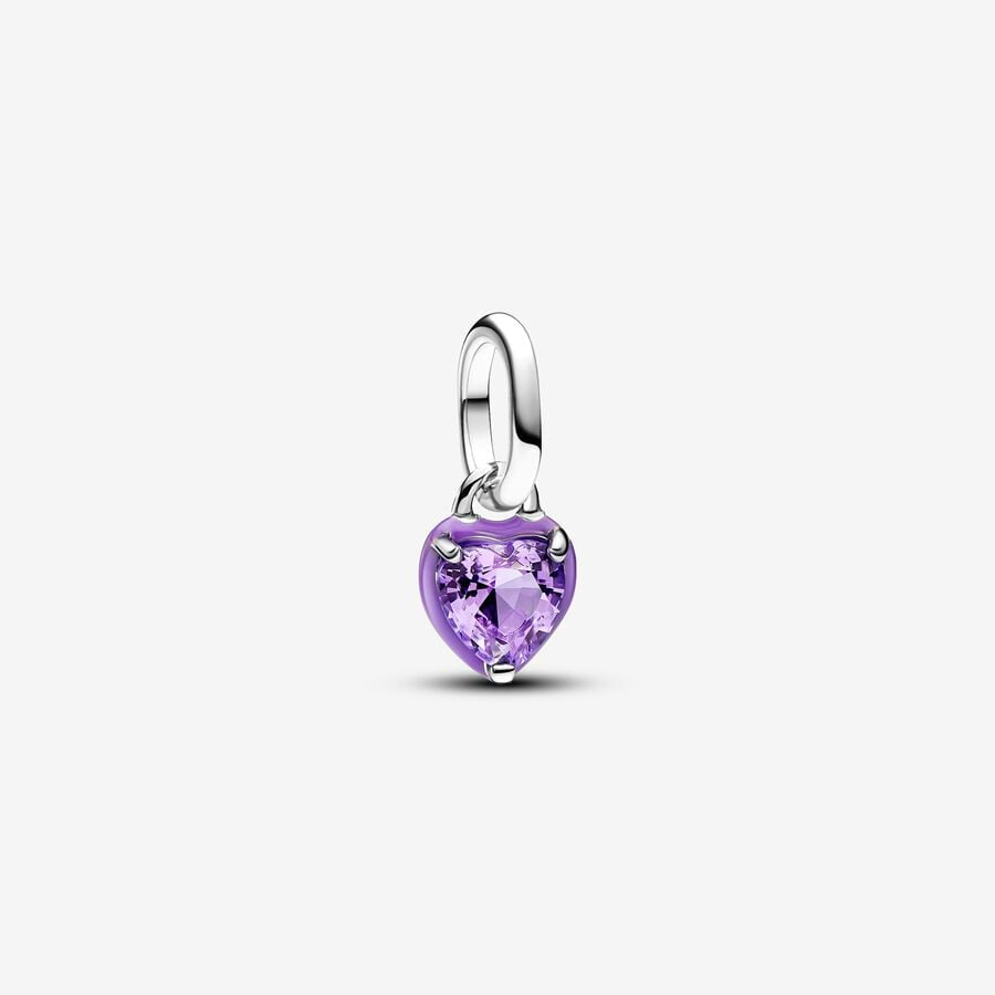 Pandora Me Purple Heart Mini Dangle Charm