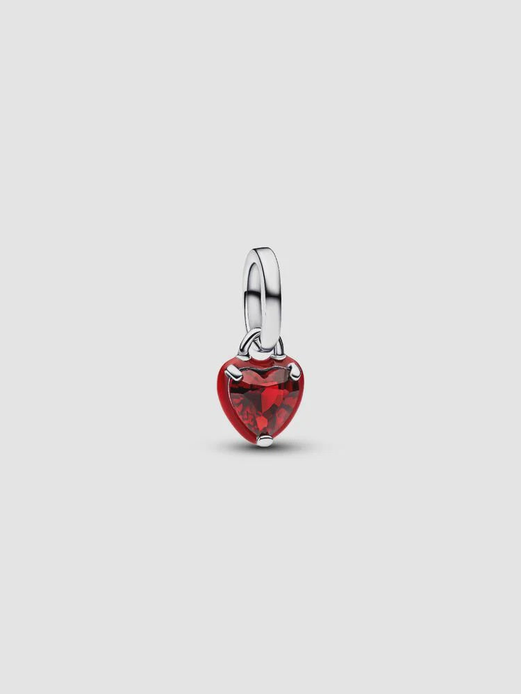 Pandora Red Chakra Heart Mini Dangle Charm
