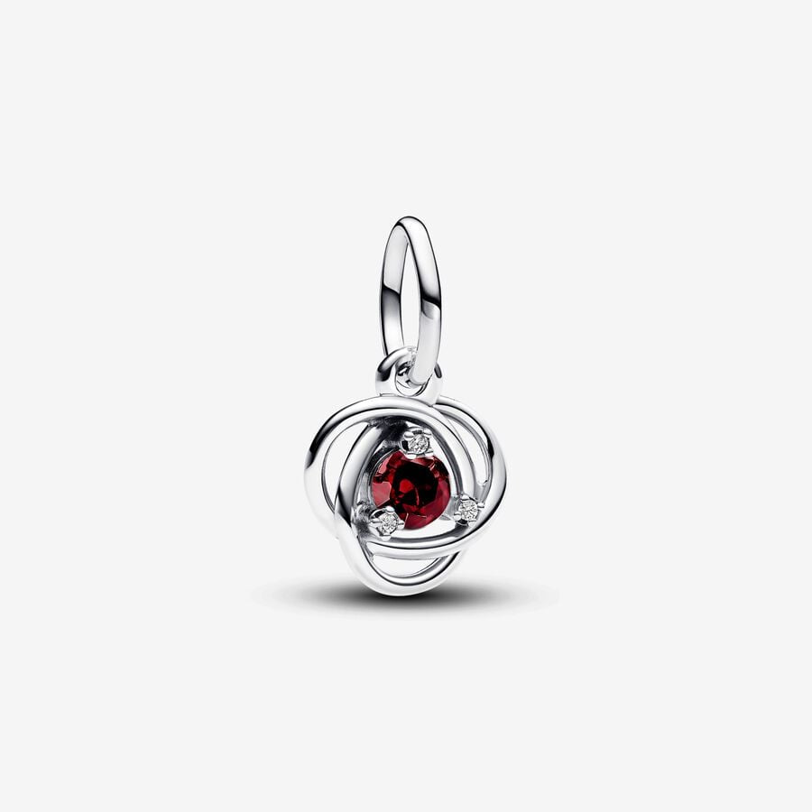 Pandora Red Eternity Circle Dangle Charm