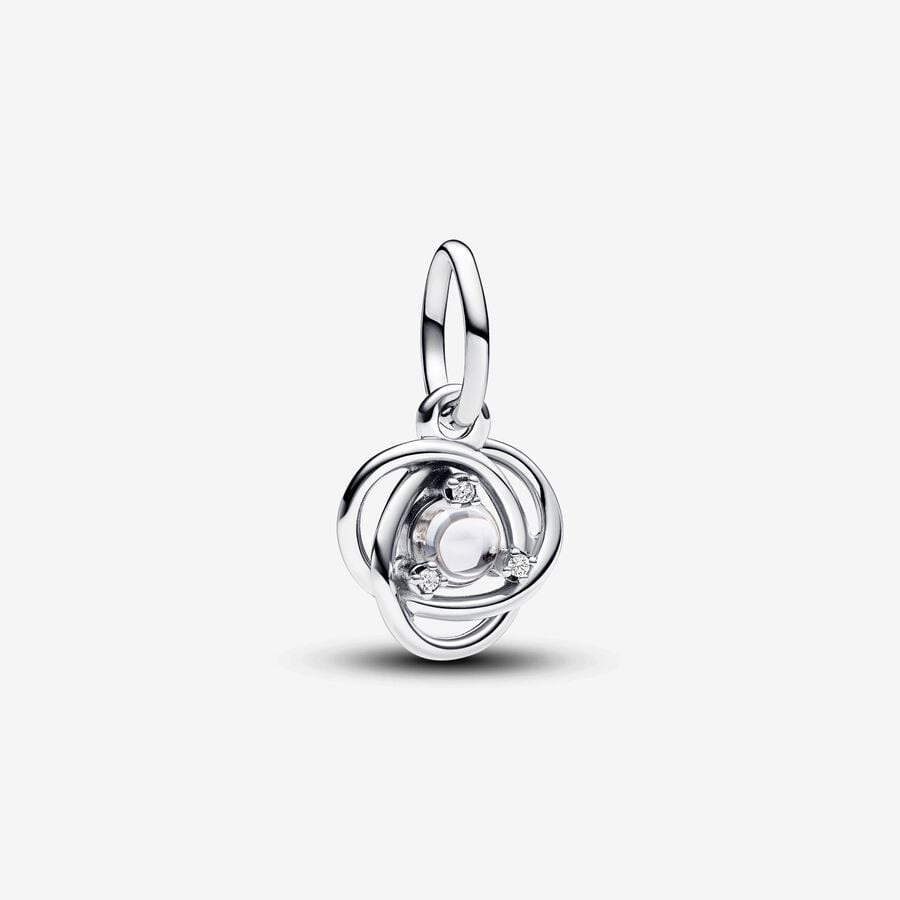 Pandora April Eternity Circle Dangle Charm