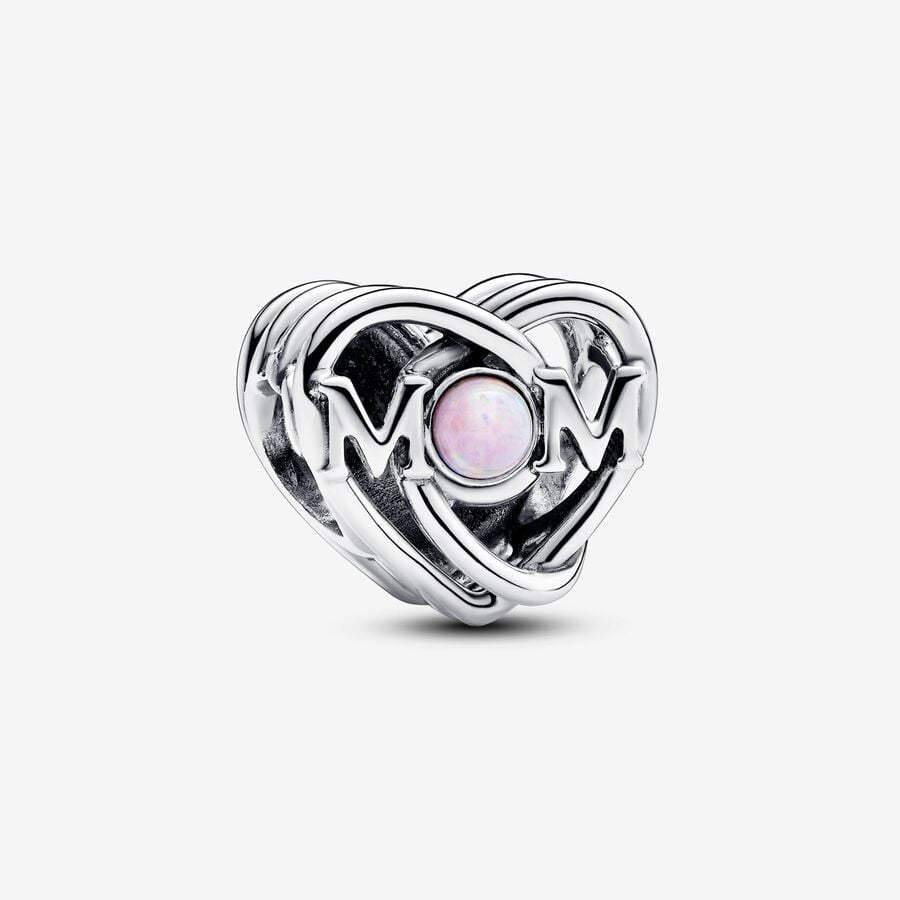 Pandora Openwork Mum & Heart Charm