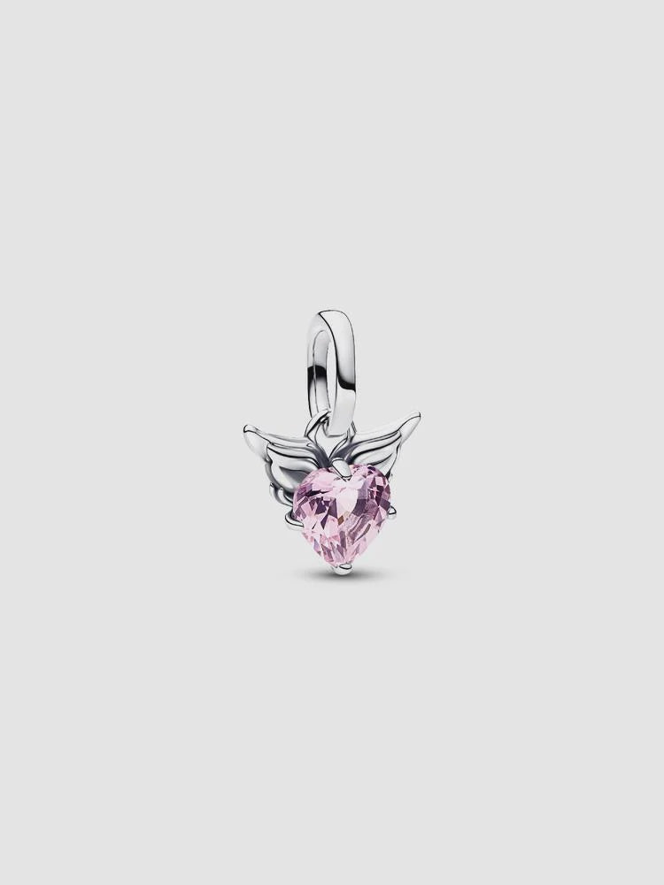 Pandora Winged Heart Mini Dangle Charm