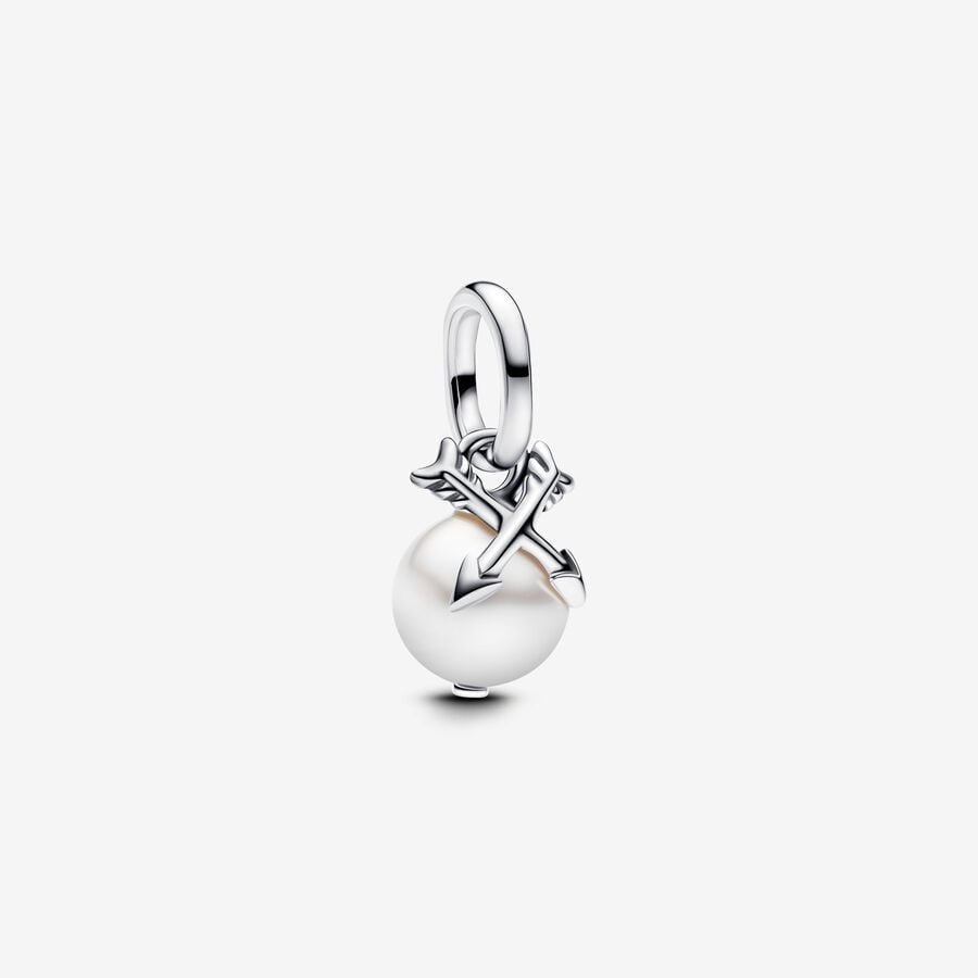 Pandora Me Pearl & Arrows Mini Dangle Charm