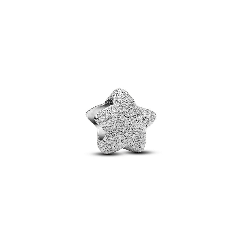 Pandora Textured Silver Star Mini Charm