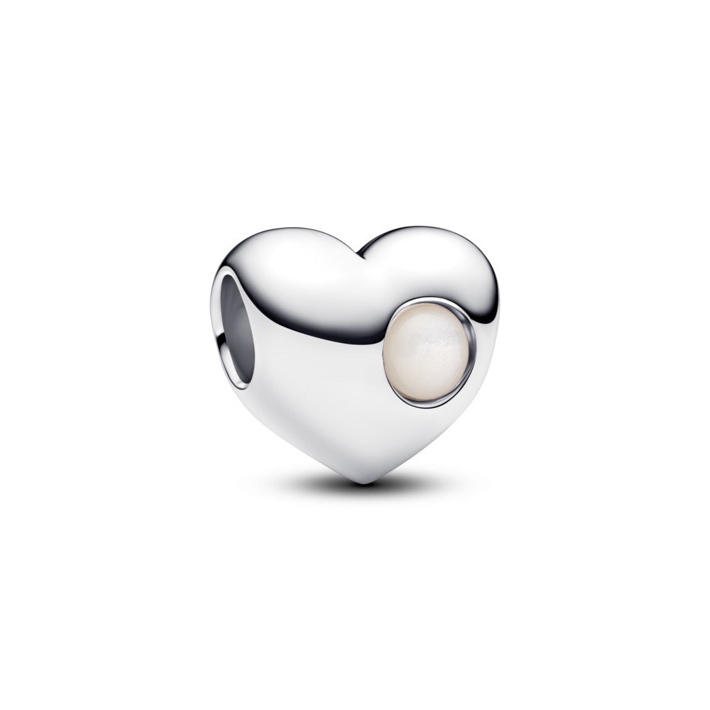 Pandora Engravable June Birthstone Heart Charm