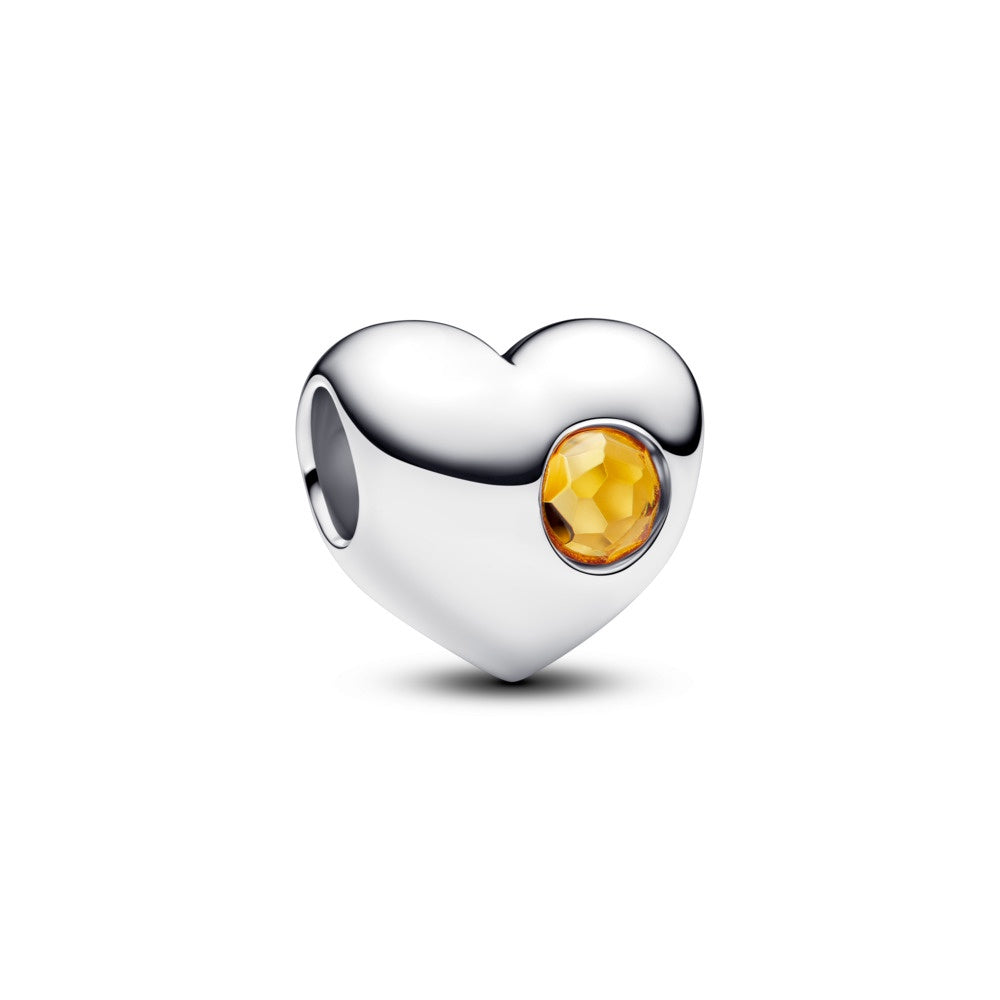 Pandora Engravable November Birthstone Heart Charm
