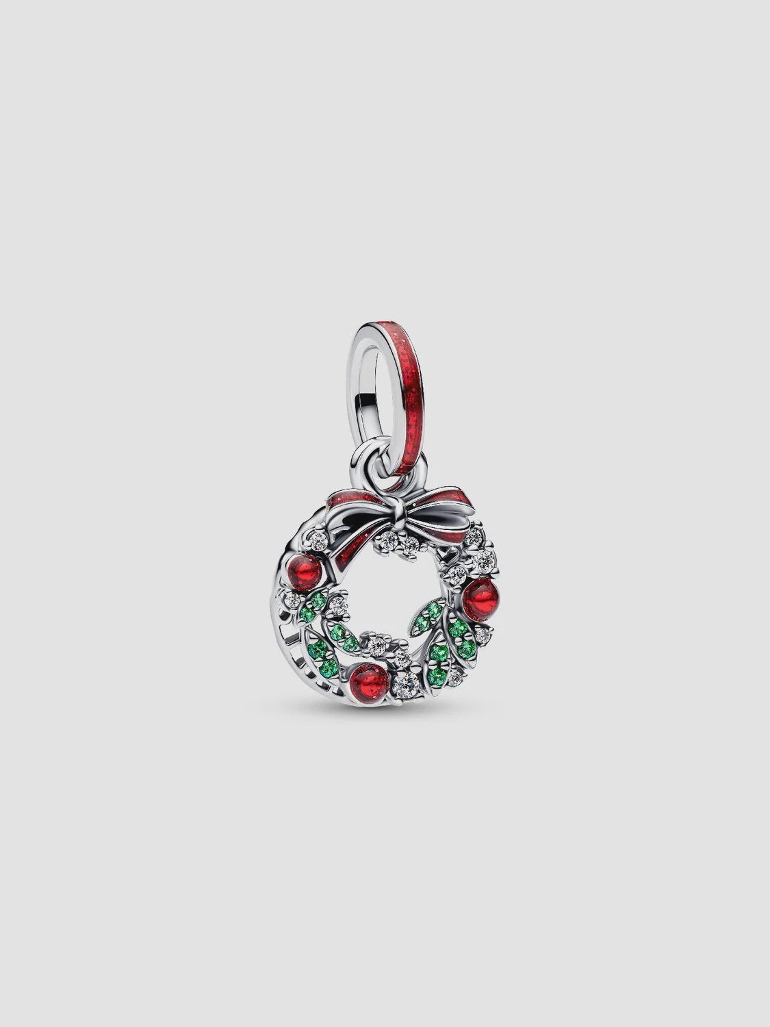 Pandora Holiday Wreath Double Dangle Charm