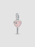 Pandora Opalescent Heart Key Dangle Charm