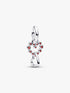 Pandora Connected Hearts & Red Stones Dangle Charm