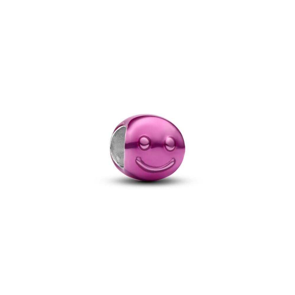 Pandora Pink Happy Face Mini Charm