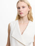 French Connection Raquel Tie Waistcoat Cream