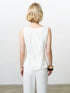 French Connection Vinnie Pinstripe Waistcoat Porcelain Cream-Black