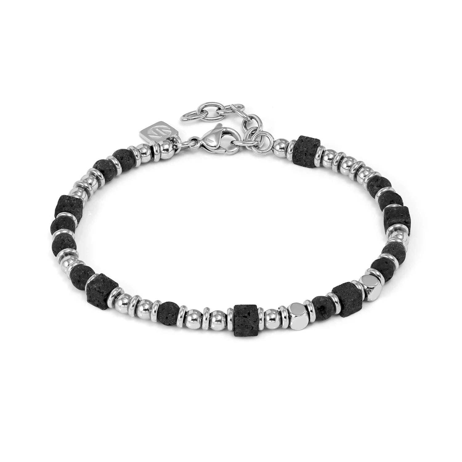 Nomination Silver Lava Stone InstinctStyle Infinity Bracelet