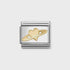 Nomination Gold Saturn Heart Charm