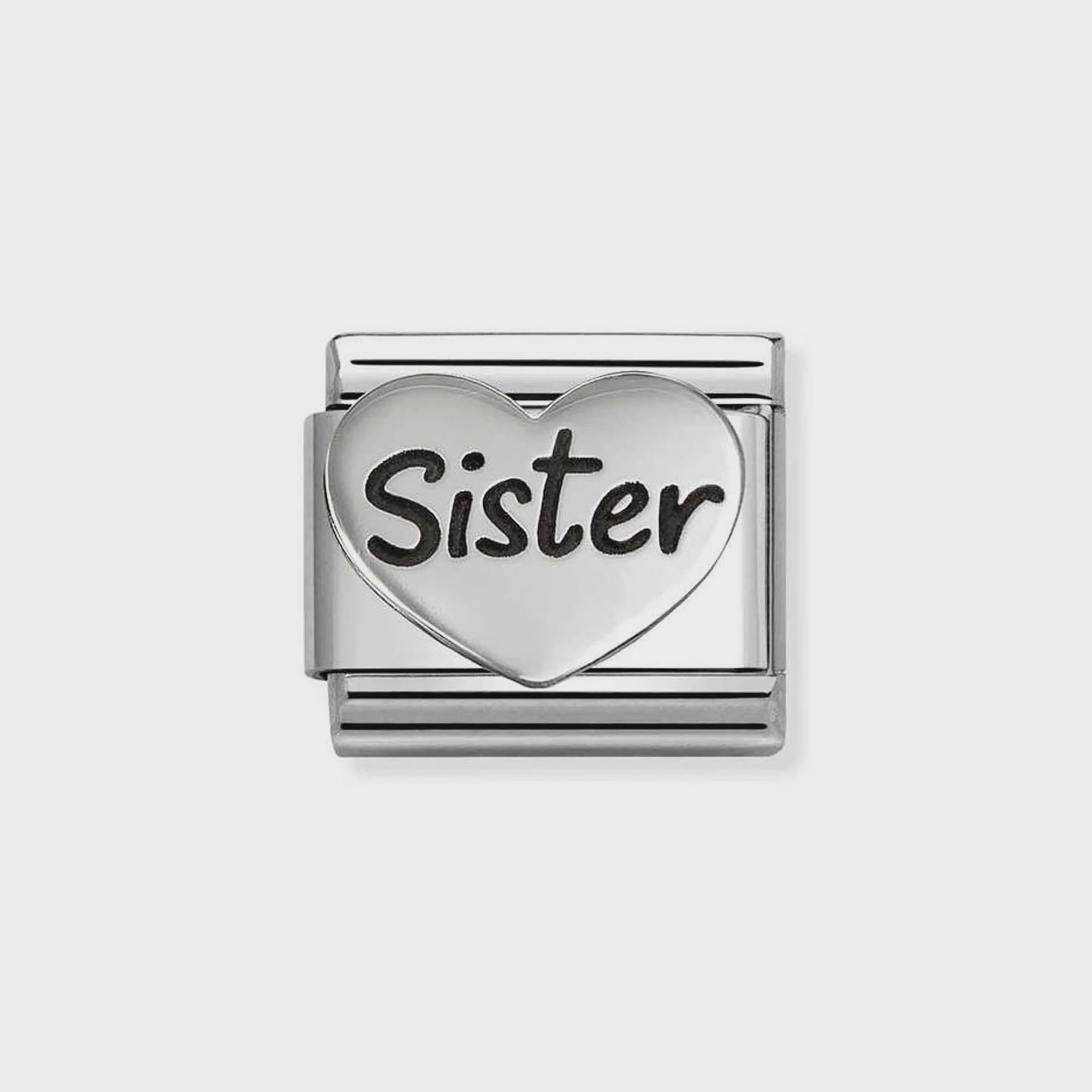 Nomination Silver New Sister Heart Charm