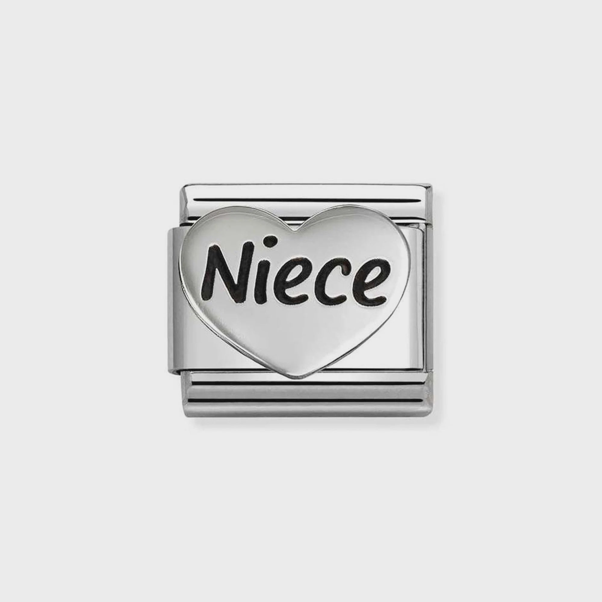 Nomination Silver New Niece Heart Charm