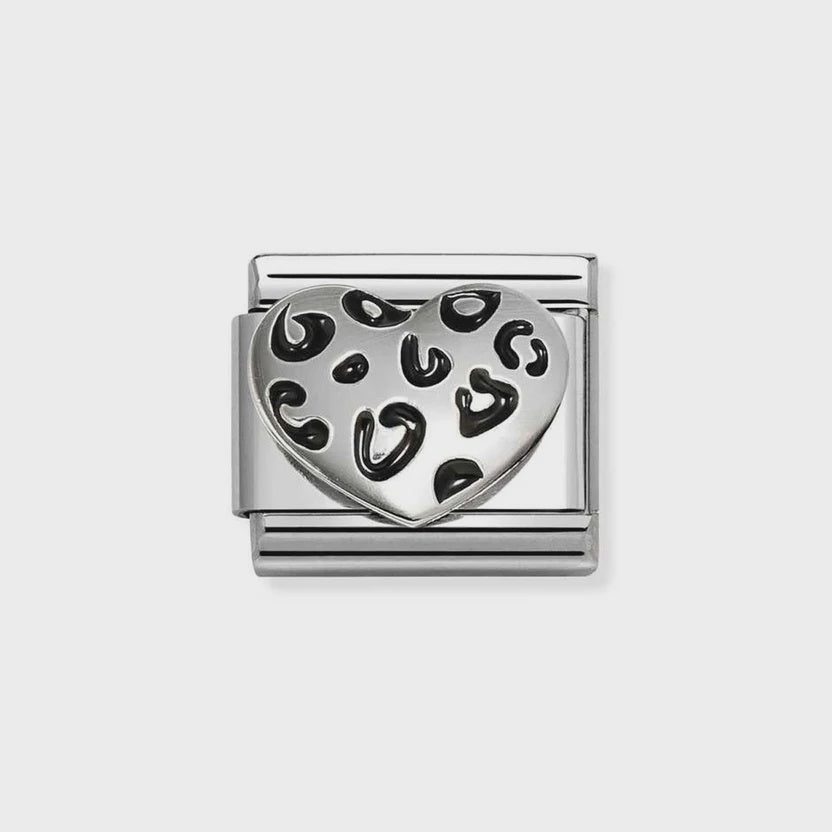 Nomination silver New Leopard Heart Charm