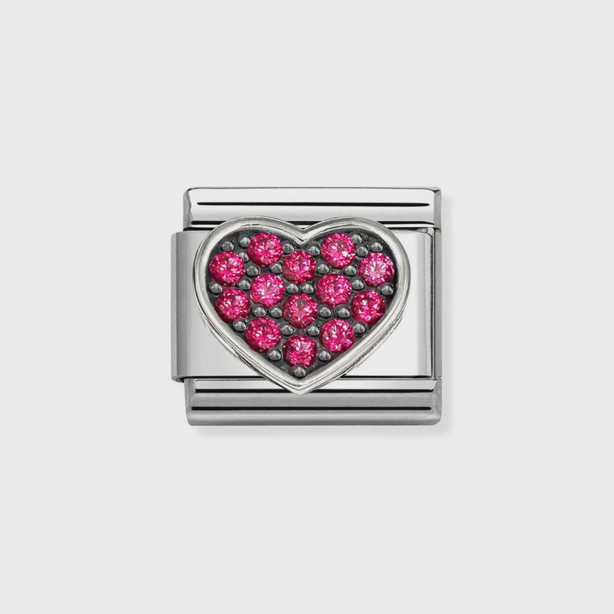 Nomination Silver Rich Red Heart Charm