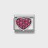Nomination Silver Rich Red Heart Charm