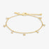 Joma Halo Pearl CZ & Pearl Charms Gold Bracelet