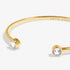 Joma Halo Pearl CZ Gold Bangle