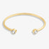 Joma Halo Pearl CZ Gold Bangle