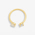 Joma Halo Pearl CZ & Pearl Gold Ring