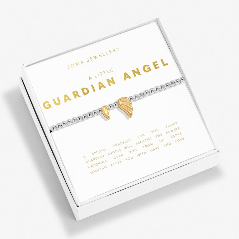 Joma Boxed A Little Guardian Angel Silver & Gold Bracelet