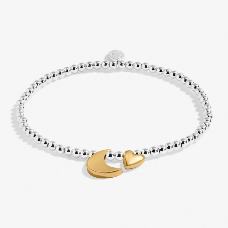 Joma Boxed A Little Love You To The Moon Silver & Gold Bracelet