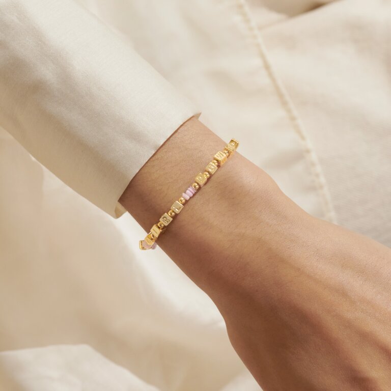 Joma Happy Little Moments Girl Power Gold Bracelet