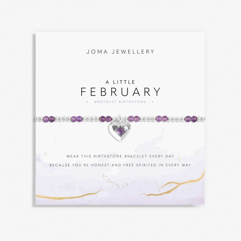 Joma Birthstone A Little February Amethyst Bracelet