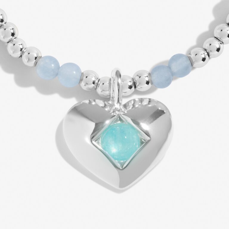 Joma Birthstone A Little March Aqua Crystal Bracelet