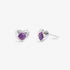 Joma Birthstone February Amethyst Earrings