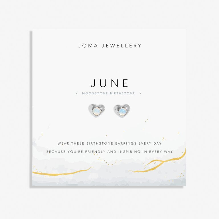 Joma Birthstone June Moonstone Earrings