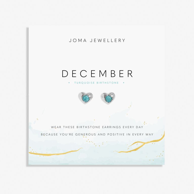 Joma Birthstone December Turquoise Earrings